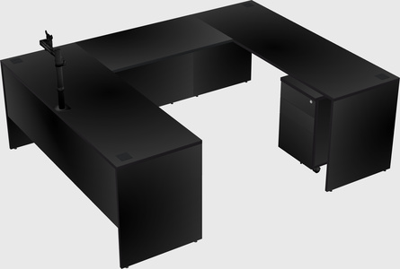 U-shaped desk