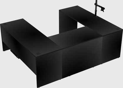 U-shaped desk