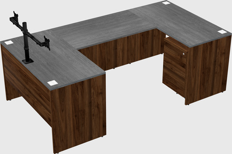 U-shaped desk