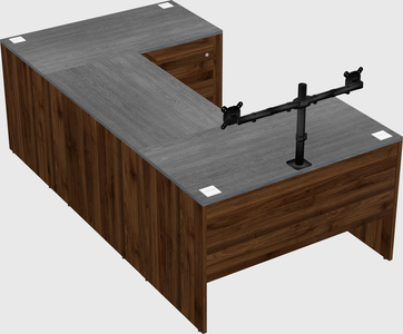 U-shaped desk