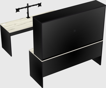 U-shaped desk