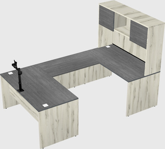 U-shaped desk