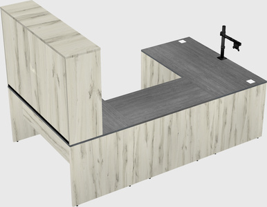 U-shaped desk