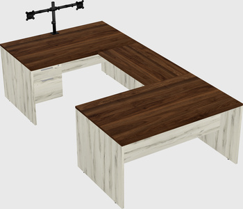 U-shaped desk
