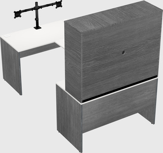 U-shaped desk