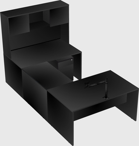 U-shaped desk