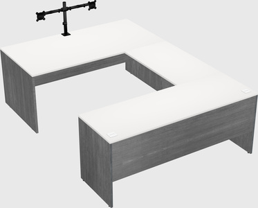 U-shaped desk