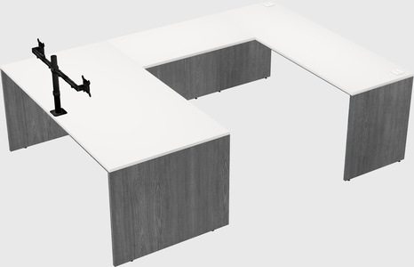 U-shaped desk