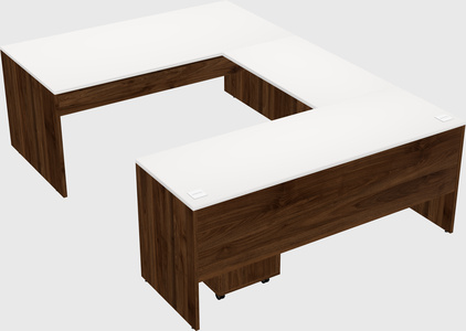 U-shaped desk