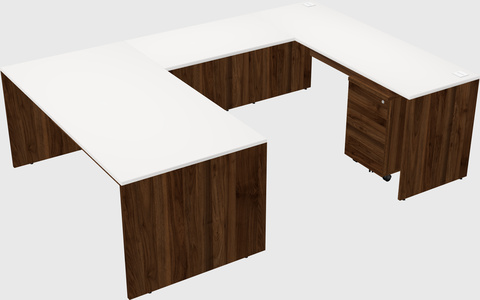 U-shaped desk