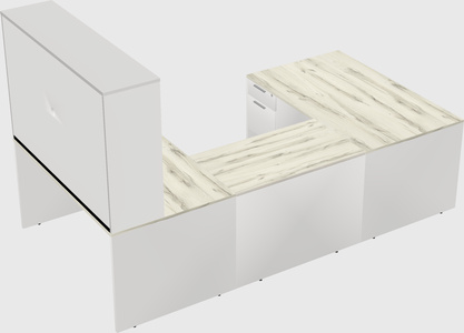U-shaped desk