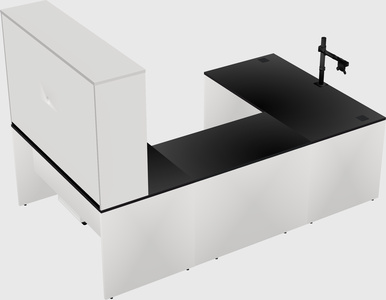 U-shaped desk