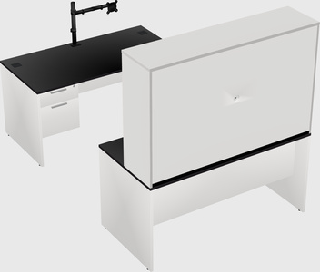 U-shaped desk