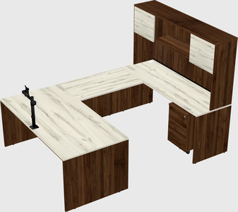 U-shaped desk