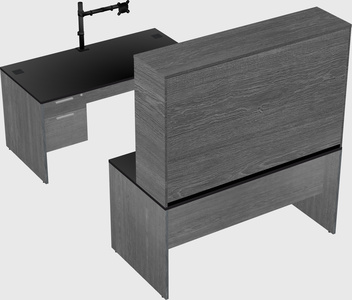 U-shaped desk
