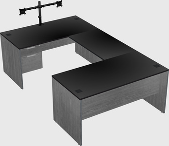 U-shaped desk