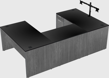 U-shaped desk