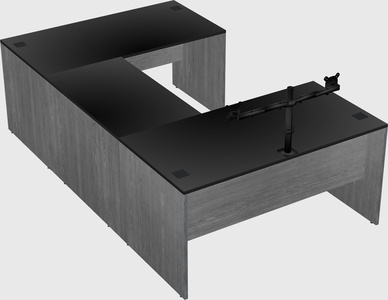 U-shaped desk