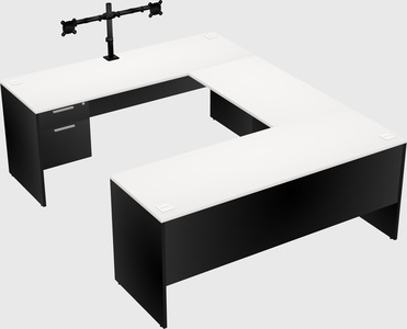 U-shaped desk