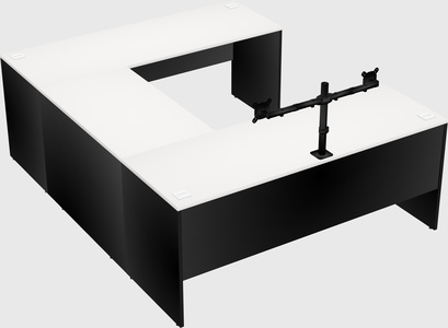 U-shaped desk