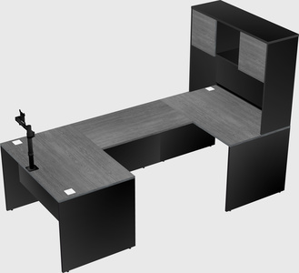 U-shaped desk