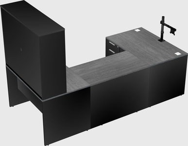 U-shaped desk
