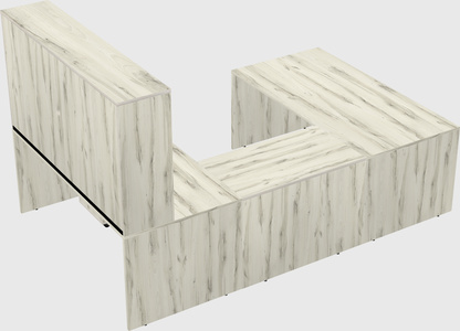 U-shaped desk