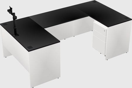 U-shaped desk
