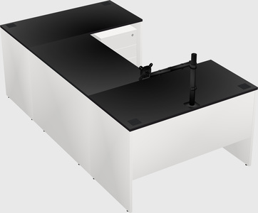 U-shaped desk