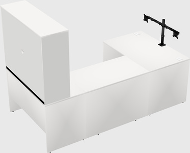 U-shaped desk