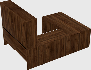 U-shaped desk