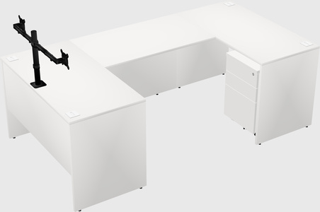 U-shaped desk