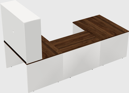 U-shaped desk
