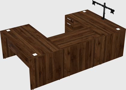 U-shaped desk