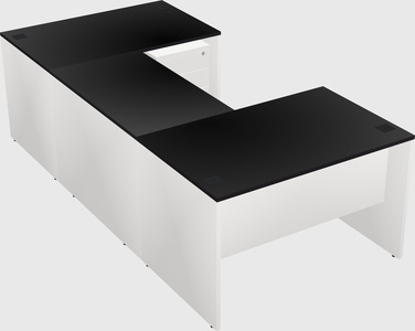 U-shaped desk