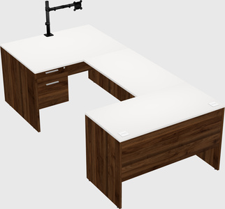 U-shaped desk