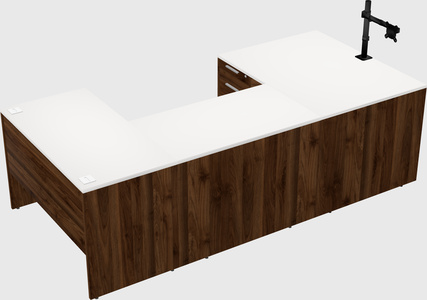 U-shaped desk