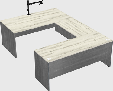 U-shaped desk