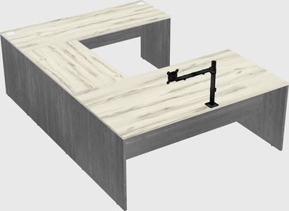 U-shaped desk