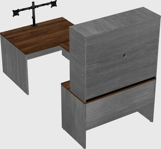 U-shaped desk