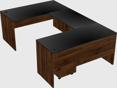 U-shaped desk