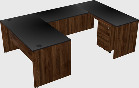 U-shaped desk