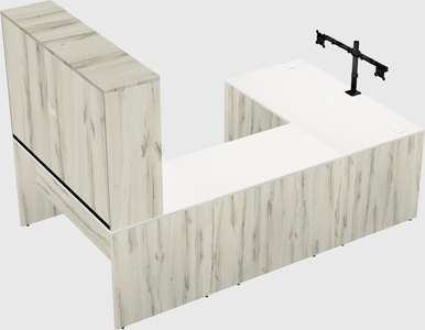 U-shaped desk