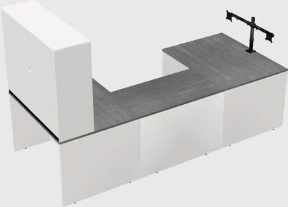 U-shaped desk