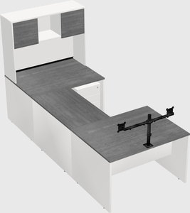 U-shaped desk