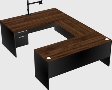 U-shaped desk