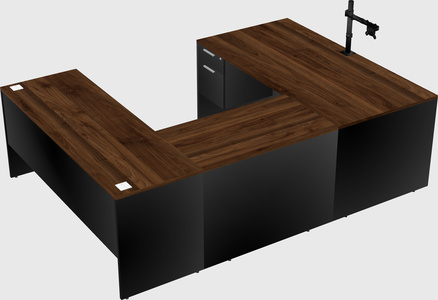 U-shaped desk