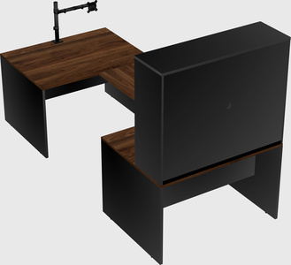U-shaped desk
