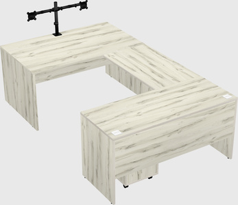 U-shaped desk