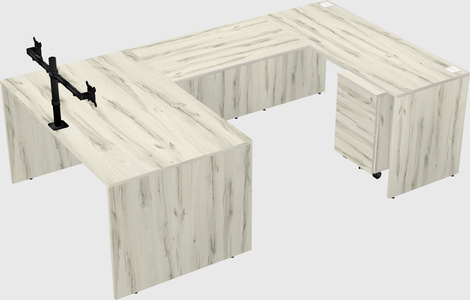 U-shaped desk